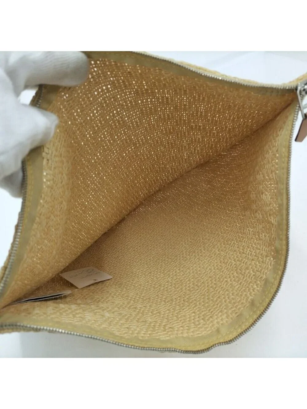 Hermes Bora Pouch GM Straw